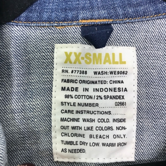 J. Crew Denim Jacket Jean Cotton Stretch Blue XXS - Picture 4 of 8